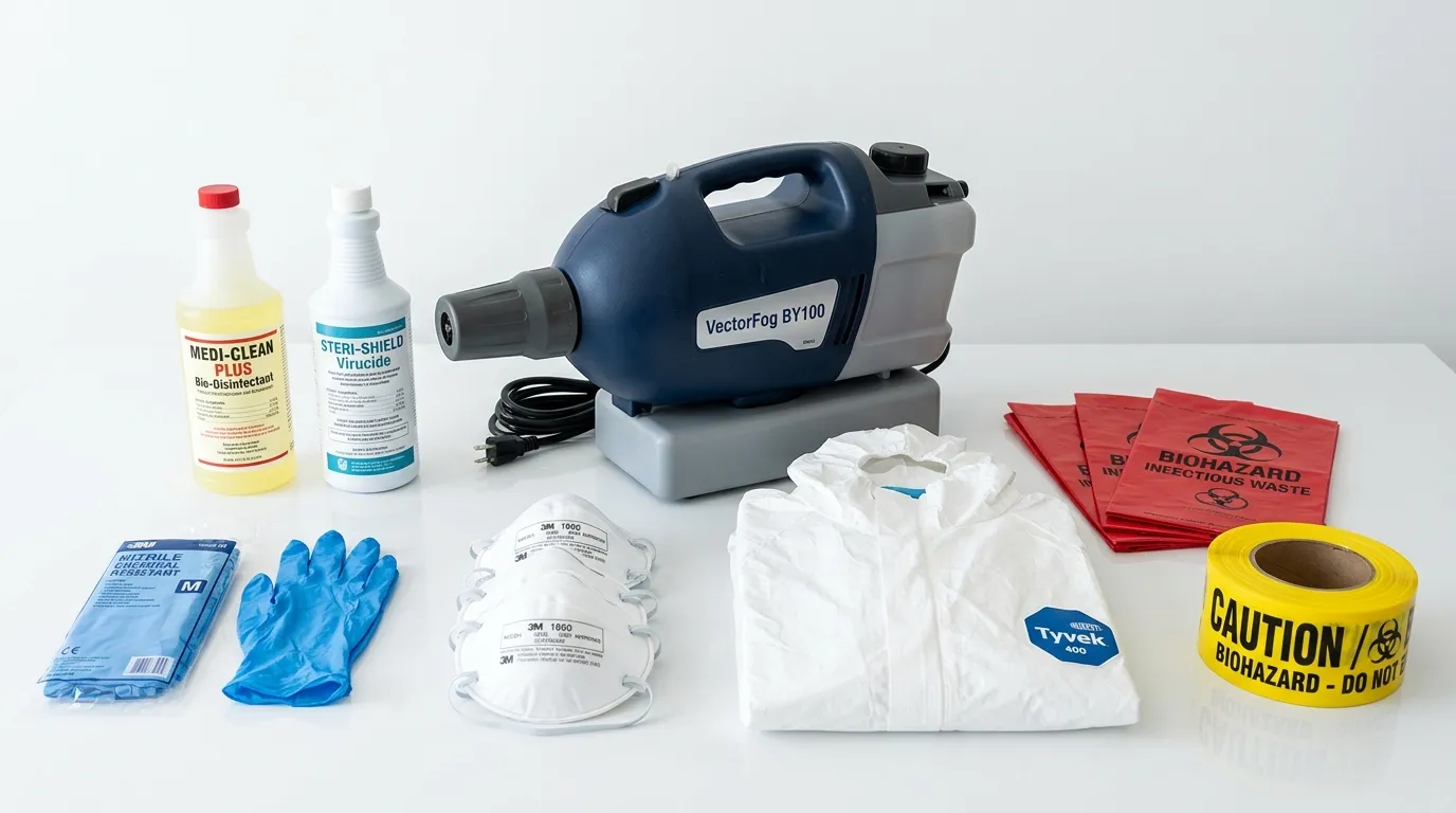 Professional biohazard remediation crew working in Spring Lake